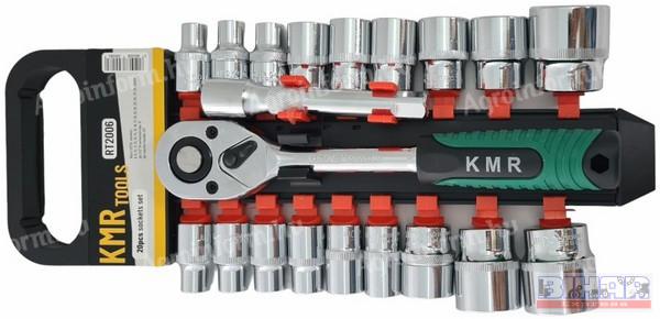 Dugókulcs készlet 1/2&quot; 20 db-os