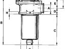 Hidraulika szűrő kpl. visszatérő ágba 6/4&quot;, 90 µm