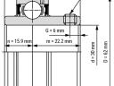 YAR 206 (30x62x19/38) ZVL csapágy