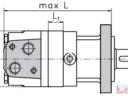 Hidromotor 100cm³, DN-32, oldalsó csatlakozással