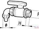 Borászati golyóscsap 1.1/4&amp;#34; - DN-30 