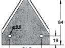 Kaszapenge alternáló 76x84x3 alul recézett