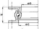 Pótkocsi forgózsámoly 200x295x55, 0,5to