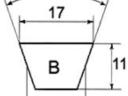 Ékszíj 17x 925 Li OPTIBELT