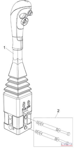 ALÖ Quicke joystick komplett 1800mm 