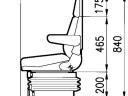 Cobo mechanikus ülés SC95 bőr