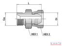 Közcsavar 18x1,5/22x1,5 BK hollanderes