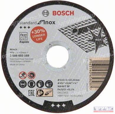 Vágókorong 115x1 Bosch