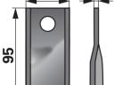 KASZAPENGE 95x45x3,5 D=16,2 jobb-bal