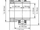 YEL 210 (50x90x24/62,7) INA csapágy 