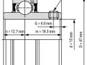 YAR 202 (15x47x17/31) csapágy 