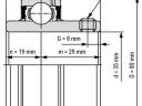 YAR 307 (35x80x26/48) KOYO csapágy