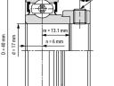 YET 203 (17x40x12/28,6) SKF csapágy