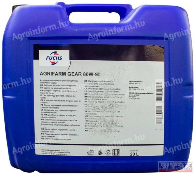 Fuchs Agrifarm hajtóműolaj 80W-90 20 liter