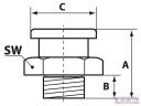 Zsirzógomb 12x1,5 lapos kerek