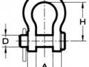 Emelő kengyel DN-12 csapos