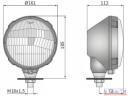 Fényszóró alsó-oldalsó felfogatással D=160mm 