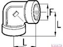 Könyök 1/4&quot; BB