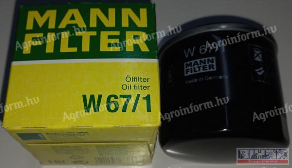 Olajszűrő W- 67/1 Mann-Filter