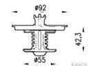 Termosztát 92/55x42,3