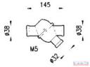 Termosztát 38/38/32x145