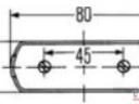 Rendszám megvilágító lámpa 80x28mm Hella