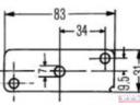 Rendszám megvilágító lámpa 83x31mm Hella