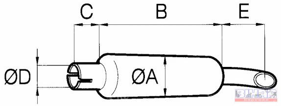 Kipufogó dob DN56- 660