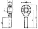 Gömbfej M10 (10x29x63) külső menetes