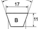 Ékszíj 17x 690 Lp (647 Li) Optibelt