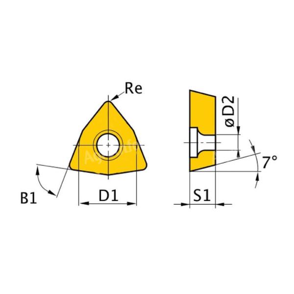 Optimum Váltólapka készlet ISO WCMT050308 (5 db-os)