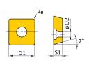 Optimum Váltólapka készlet ISO SCMT09T304 (5 db/doboz)