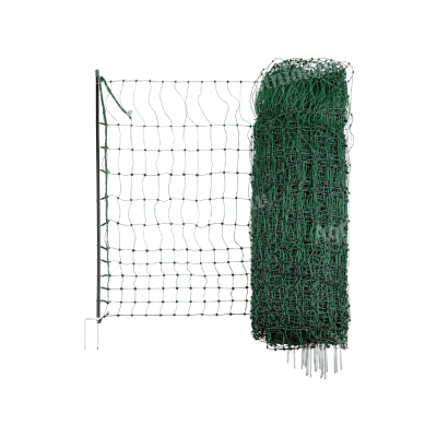 Baromfiháló, zöld, 50 m x 106 cm, dupla leszúró tüskével