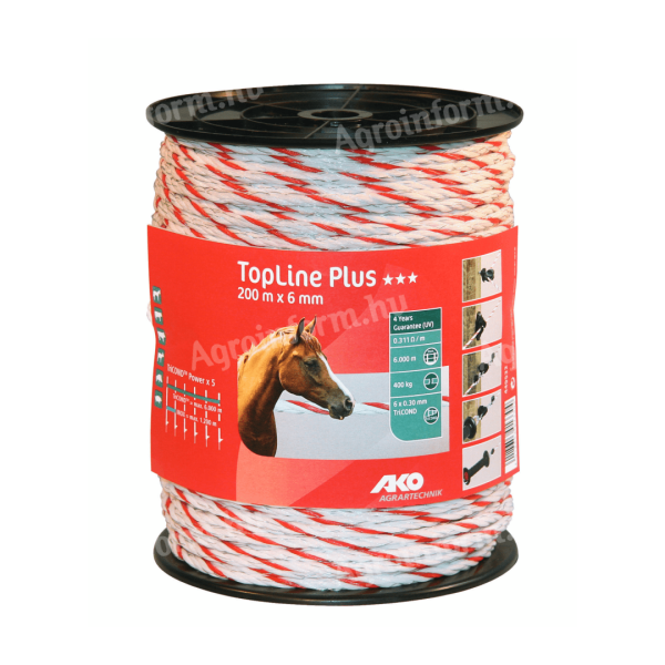 TopLine Plus vezeték 200 m/6 mm