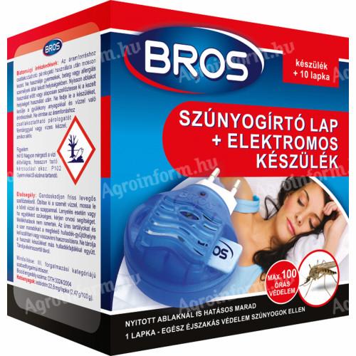 Bros Szúnyogirtó elektromos készülék + 10db lapka