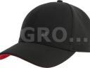 KW10900102 Kramp Baseball sapka, piros szegélyű domború silttel