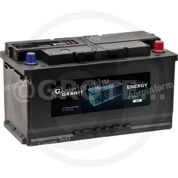 58560038G Granit akkumulátor 12 V 100 Ah 820 A (EN) ENDURANCE ENERGY