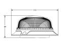 726201 Luminex LED sárga villogó, 12-24V