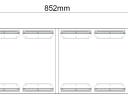 726101 Luminex LED FÉNYSÁV VEZÉRLŐPANELLEL, 852 MM, 12-24V, BOROSTYÁNSÁRGA