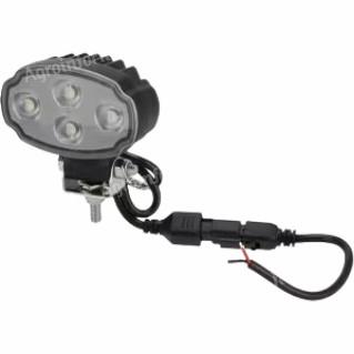LA10906 KRAMP Munkalámpa LED, 20W, 3000lm, ovális, fehér, 100x54x93mm,Deutsch 2-pin, flood