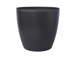 Plastia Perla kaspó 25cm antracit
