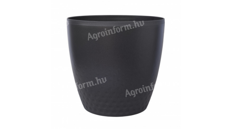 Plastia Perla kaspó 25cm antracit