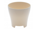 Plastia Luna kaspó 18 cm elefántcsont
