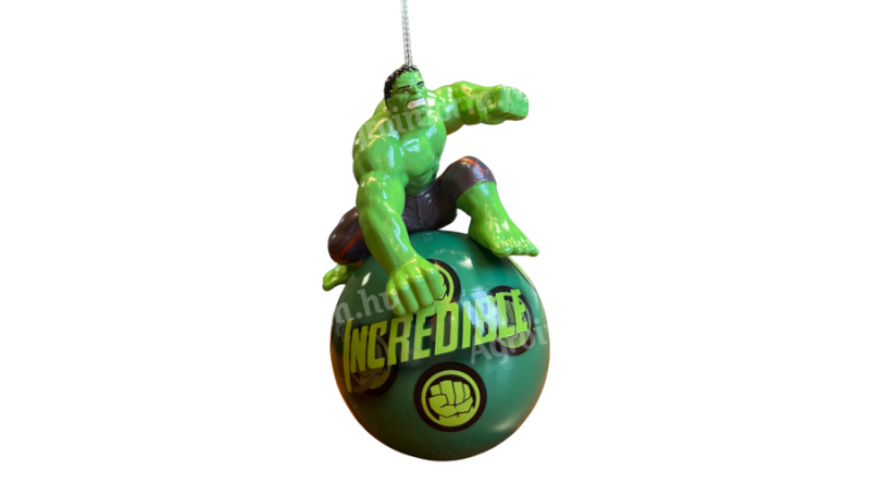 Marvel Hulk figura+gömb Karácsonyfadísz (13 cm)