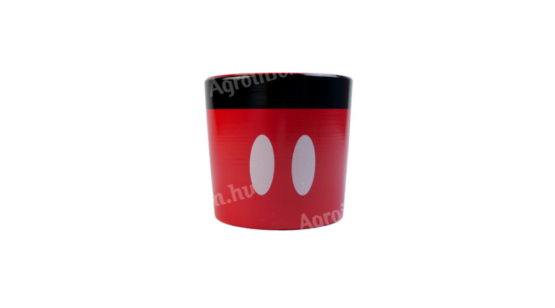 Mickey pöttyös cserép közepes 
