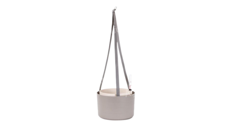 Plastia cserép Berberis 26 cm akasztós taupe-e.csont