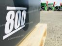 ÚJ 800 kg-os fronthidraulika tömbsúly, szürke színben. fém külső héj, beton belső, szürke színű, vonórésszel, AGROPARK felirattal