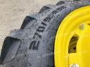 ÚJ állítható művelőkerék szett 270/95R32 és 300/95R46. John Deere 6135M-6195M, 6135R-6155R, 6530, 6630 traktorokhoz, CEAT gumizással