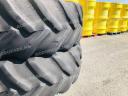 Ikerkerék szett Goodyear 620/70R42 gumizással. 20x42-es ikerfelni 254 mm-es távtartóval, használt Goodyear gumiabroncs, 12 db szerelék