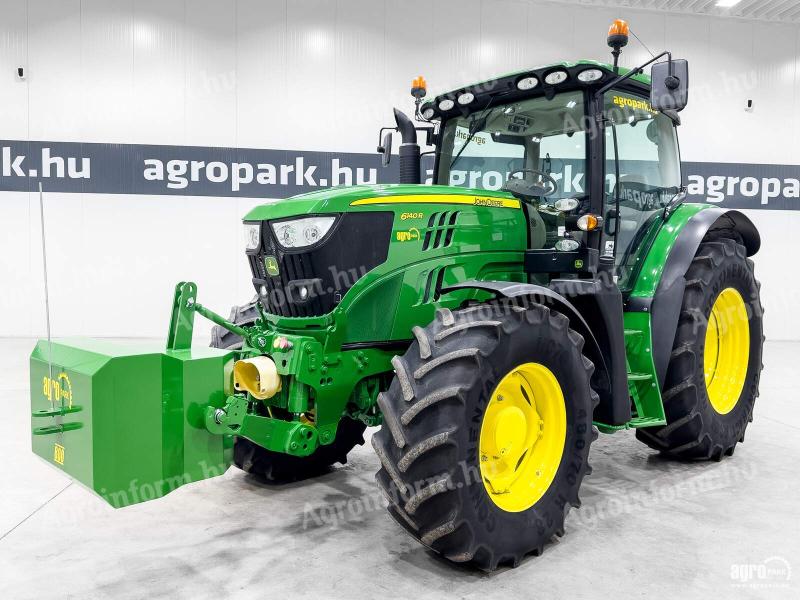 John Deere 6140R (9137 üzemórás) traktor, AutoQuad, frontkardán, első híd- és fülkerugózás
